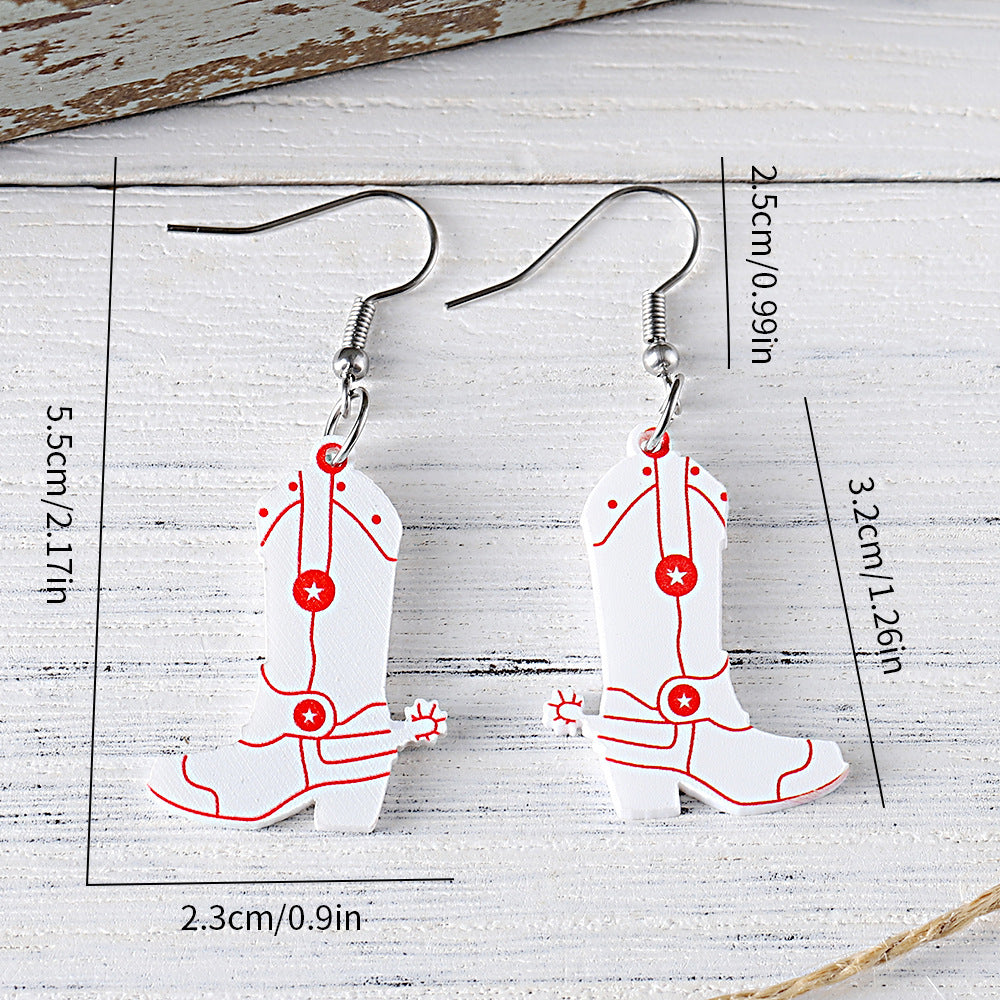 Wholesale Western-Style Acrylic Earrings