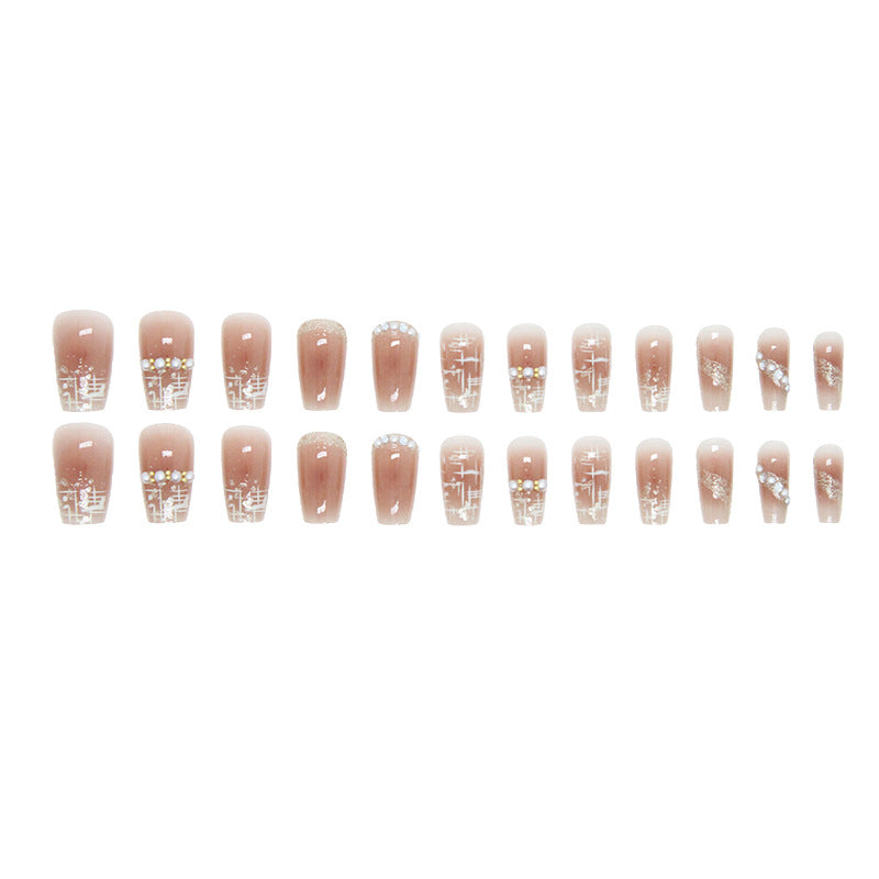 Wholesale 24 Pieces/box Pearl Diamond Nails Kits Nail Stickers