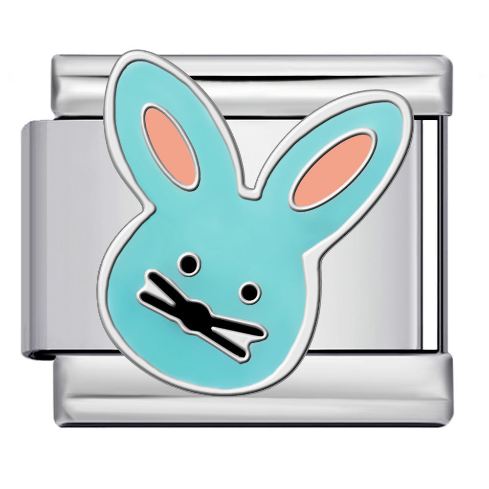 Wholesale 5pcs Italian Charm Bracelet 9mm DIY Splicing Cute Creative Stainless Steel Composable Bracelet