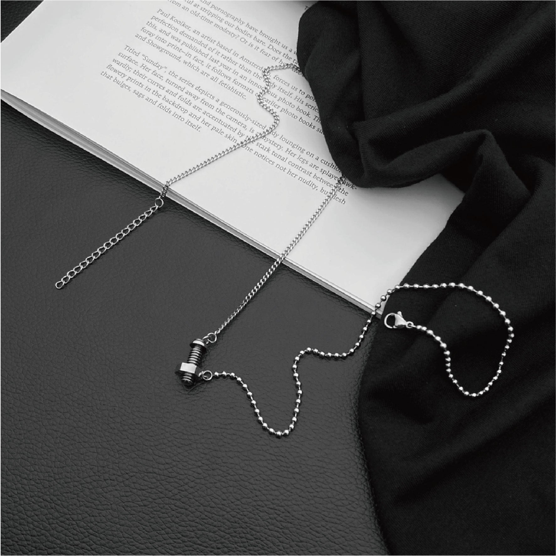 Wholesale Screw Necklaces Titanium Steel Necklace ACC-NE-Hexin002