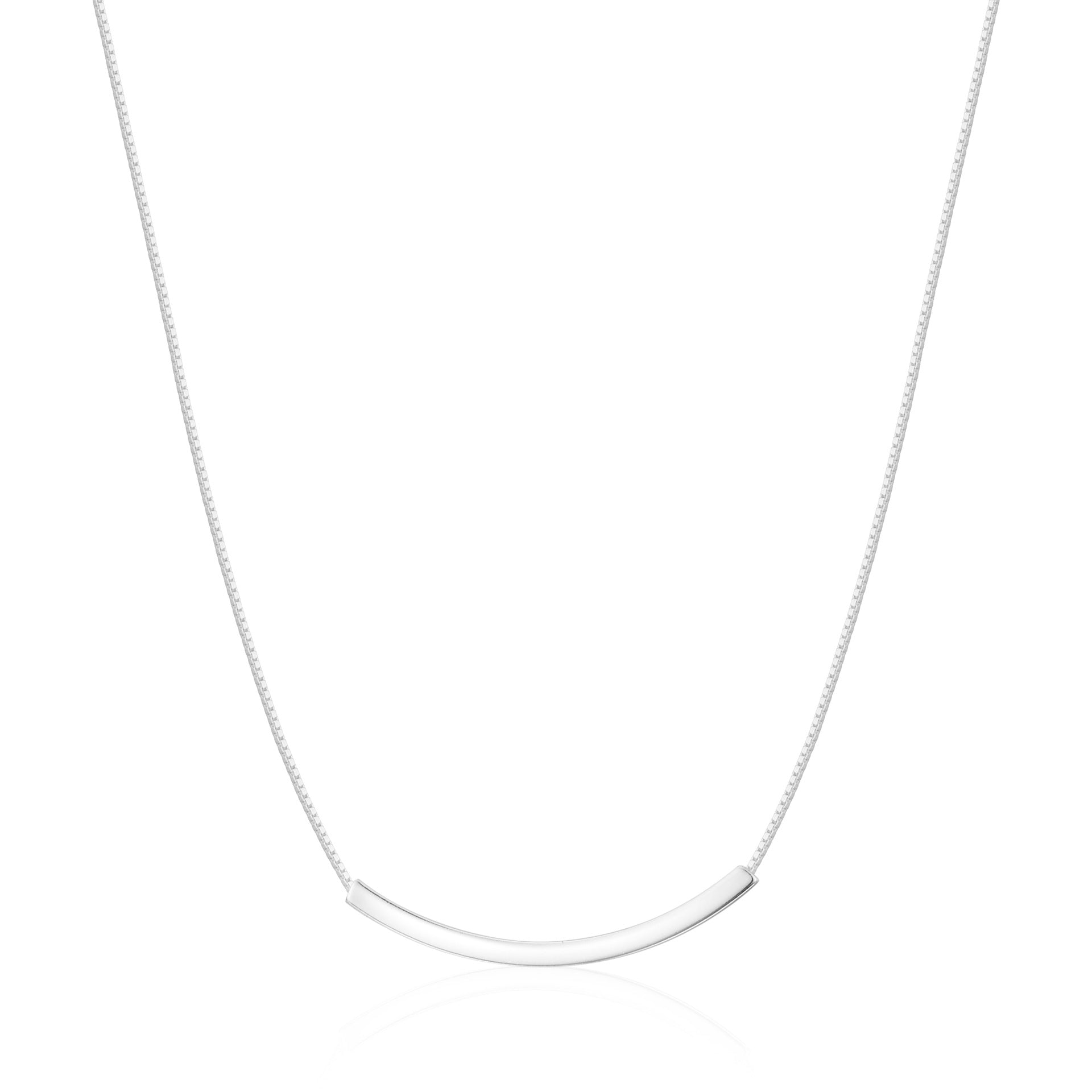 Wholesale S925 Sterling Silver Smile Necklace Clavicle Chain