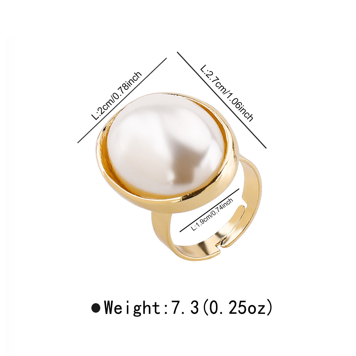 Wholesale Alloy Flower Exaggerated Irregular Pearl Geometric Earrings Ring Collar Bracelet