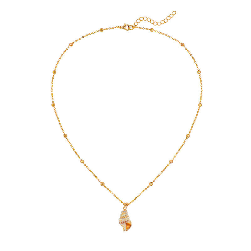 Wholesale Natural Shell Bohemian Conch Shell Necklace