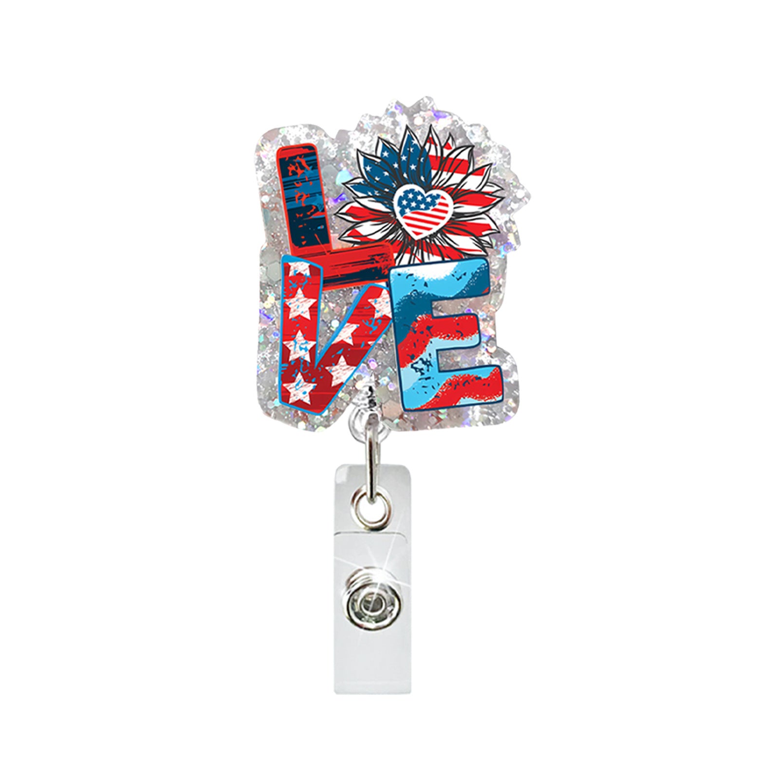 Wholesale Patriotic Eagle Retractable Badge Holder - Chic Office Decor Fashion Accessory for Resale