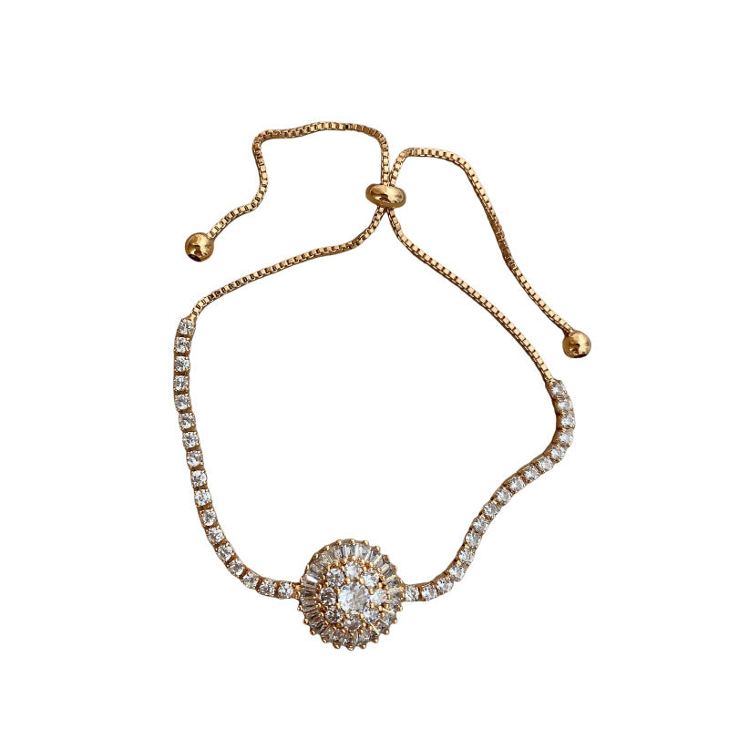 Wholesale Zircon Flower Bracelet Zircon Bracelets ACC-BT-Miaosi007