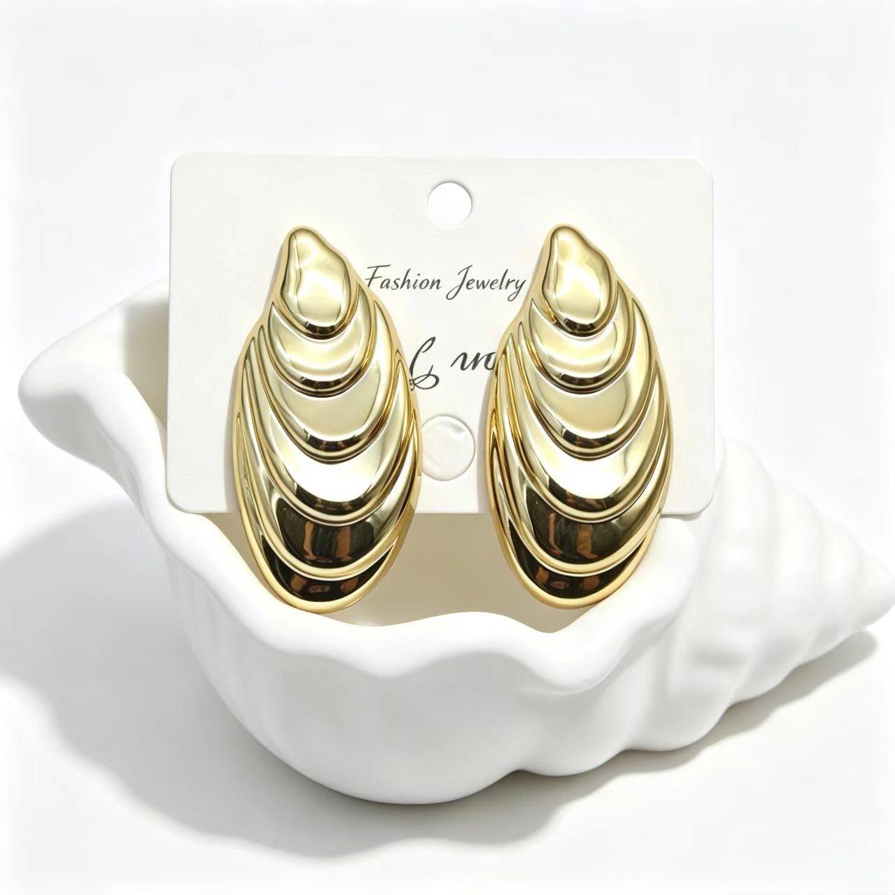 Wholesale Electroplated Acrylic Geometric Earrings Fashion Jewelry Accessory for Resale