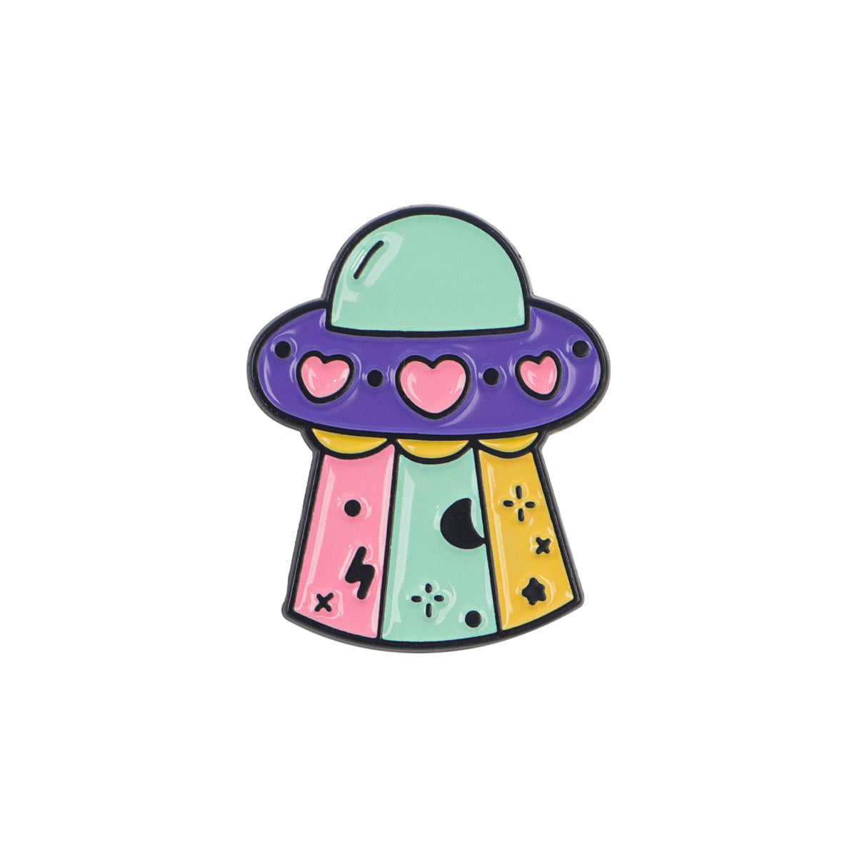 Wholesale Cartoon UFO alien animal brooch badge