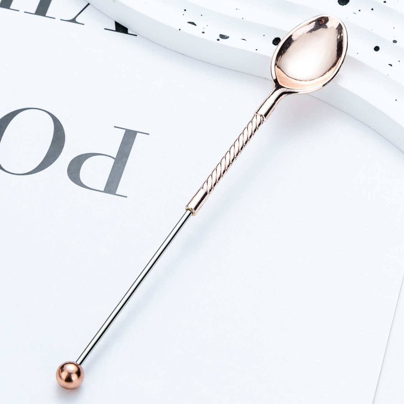 Wholesale DIY Beadable Spoon Coffee Spoon Long Handle Ladle