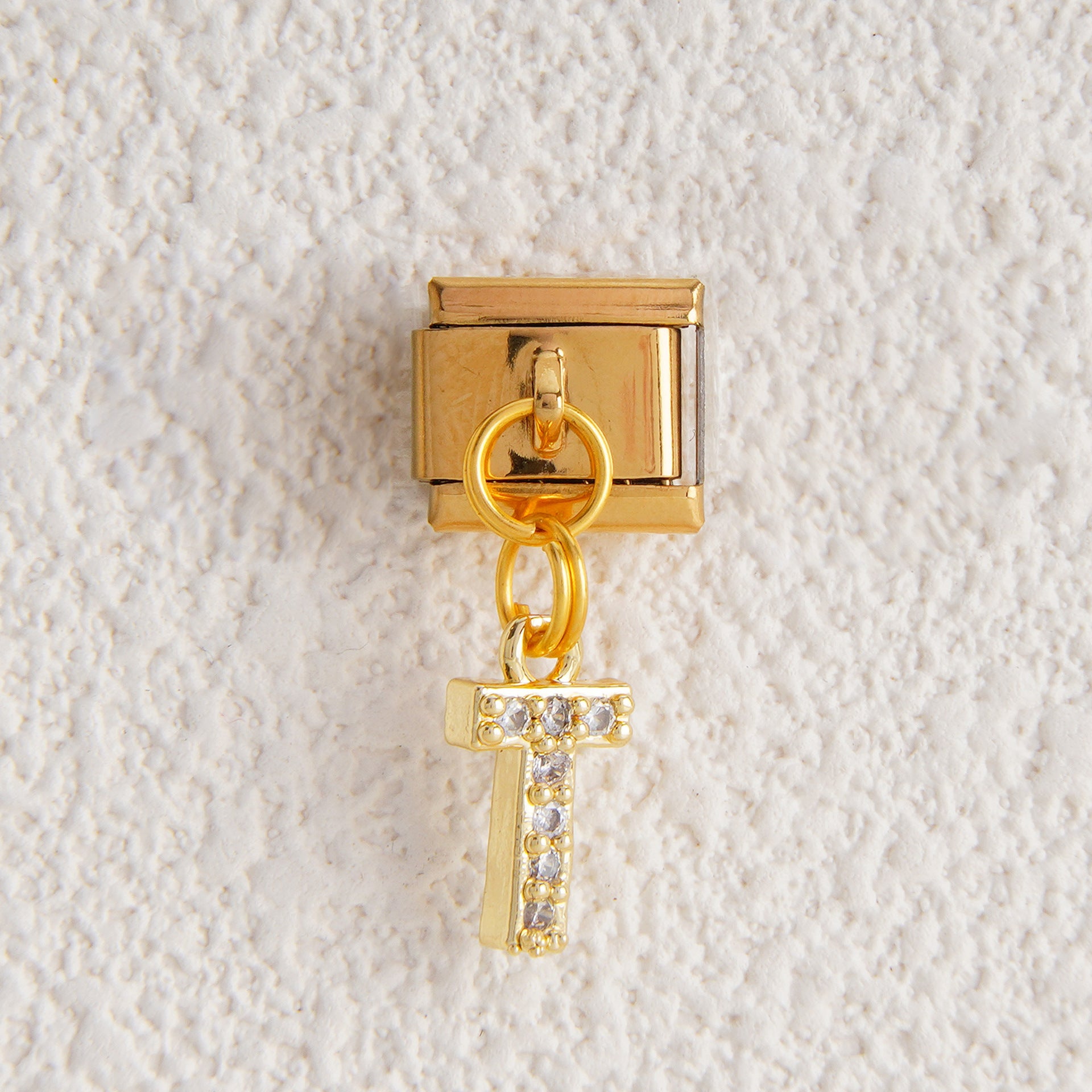 Wholesale Italian Charm Bracelet 9mm DIY Splicing Letter Pendant Stainless Steel Composable Bracelet