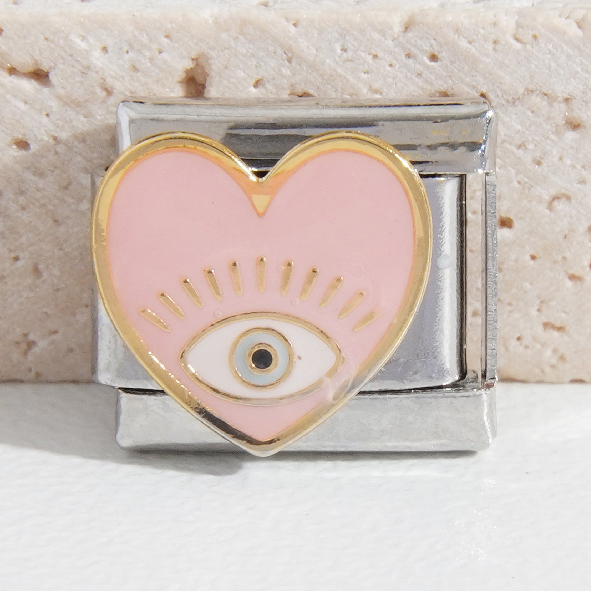 Wholesale Italian Charm Bracelet 9mm DIY Splicing Devil Eye Stainless Steel Composable Bracelet