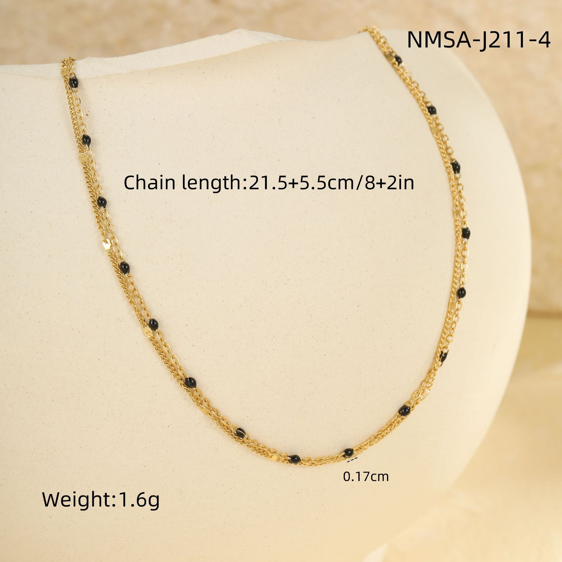Wholesale color oil drops bean dopamine stainless steel anklet