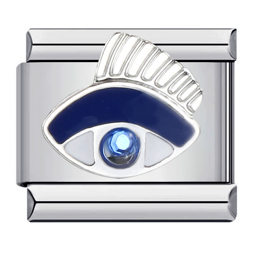 Wholesale Italian Charm Bracelet 9mm DIY Splicing Removable Devil Eye Stainless Steel Composable Bracelet