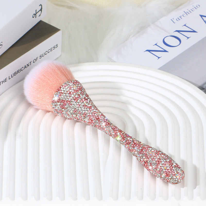 Wholesale diamond inlaid small waist loose powder makeup brush