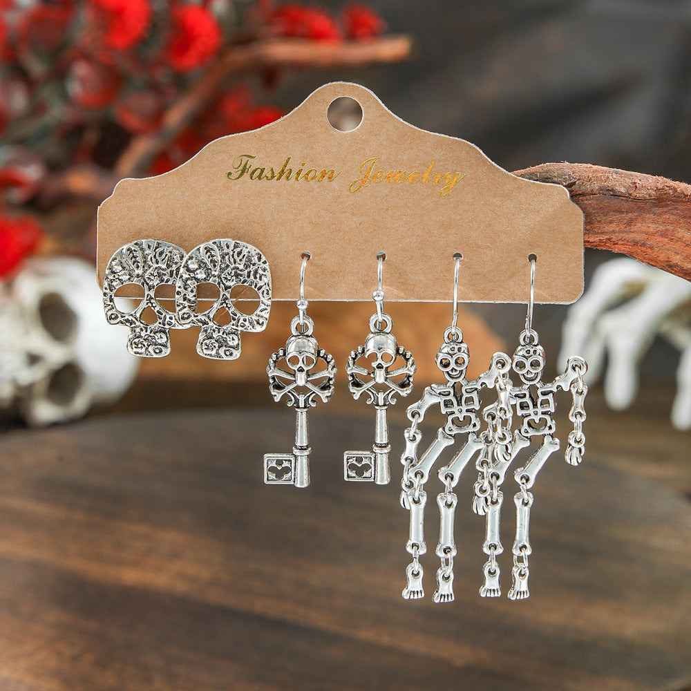 Wholesale Halloween  Suit Combination Couple Earrings Jewelry