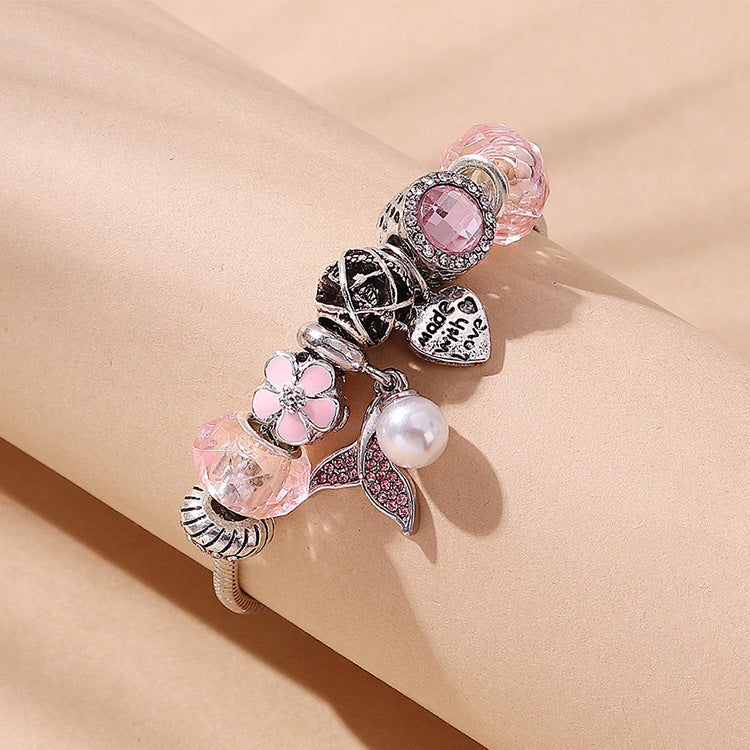 Wholesale Mermaid Beaded Bracelet Fishtail Pearl Hand Jewelry ACC-BT-Qianzi004