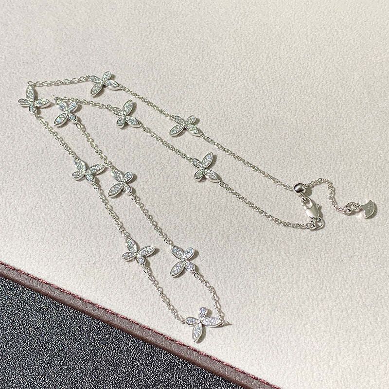 Wholesale 11 butterfly necklace light luxury high-grade necklace