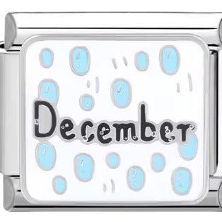 Wholesale 10pcs Italian Charm Bracelet 9mm DIY Splicing Removable Month Stainless Steel Composable Bracelet