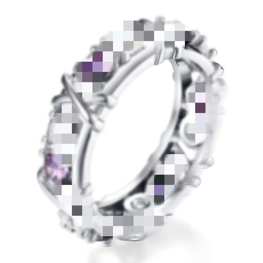 Wholesale  Shiny Zircon Cross Ring