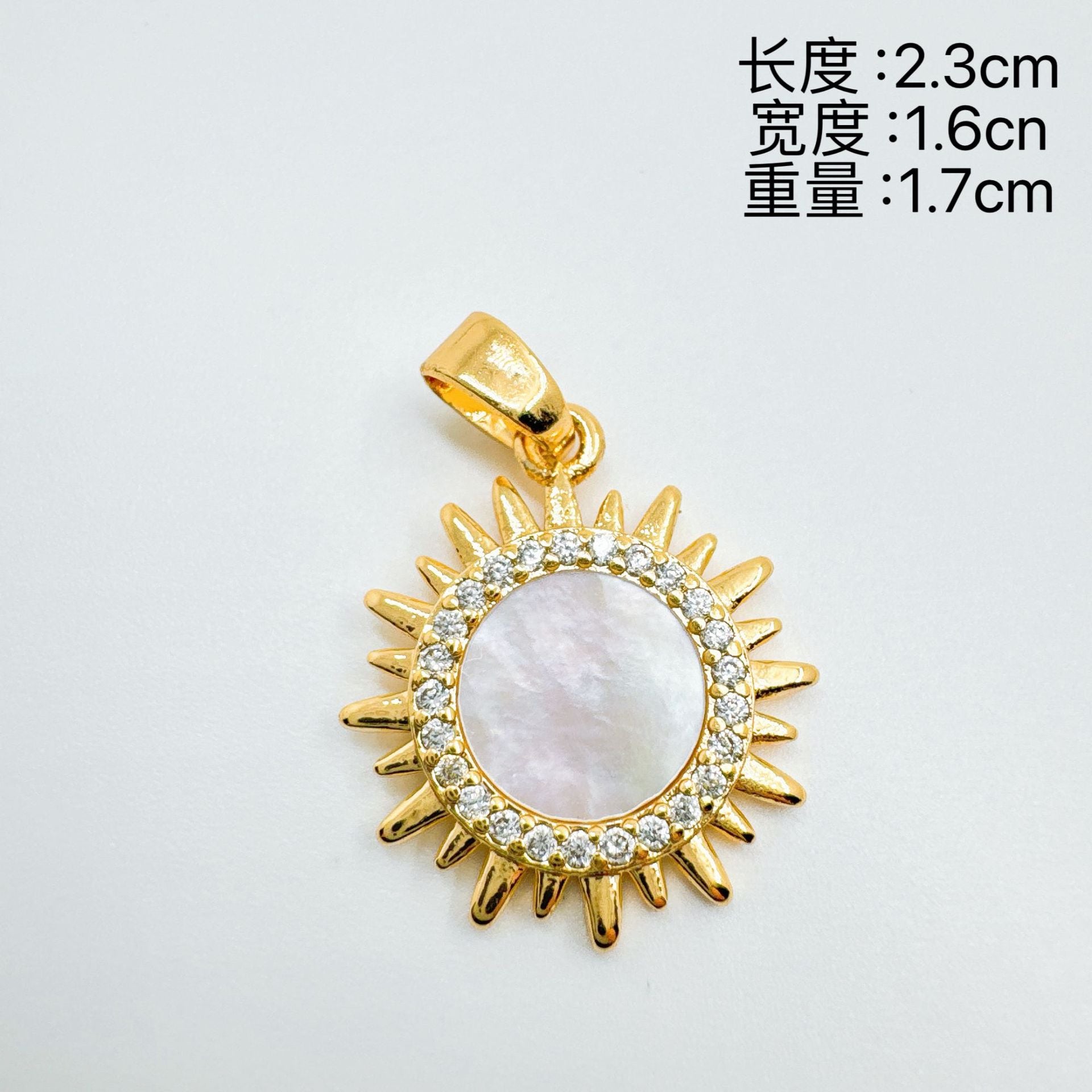 Wholesale Gold Plated Copper Minimalist Heart Cross Pendant Necklace Boutique Jewelry Gift