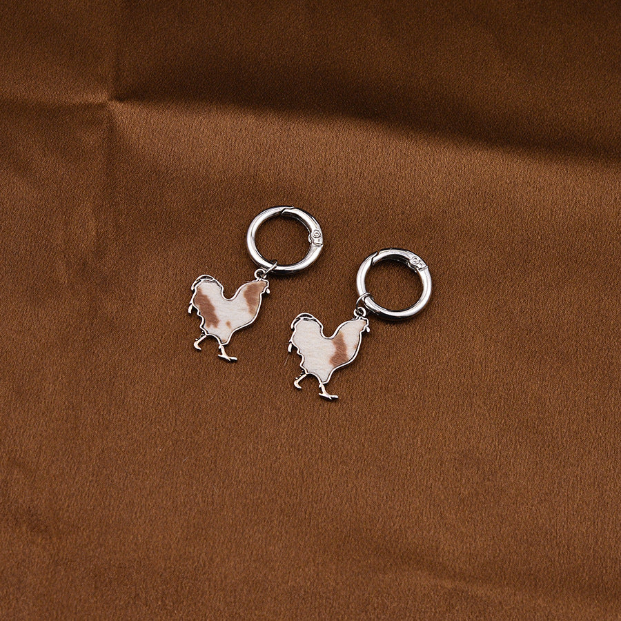 Wholesale rooster decorative shoe buckle