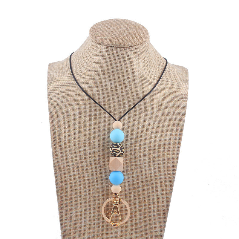 Wholesale Cartoon Mushroom Silicone Bead Necklace Pendant Keychain ACC-KC-GuangTian021