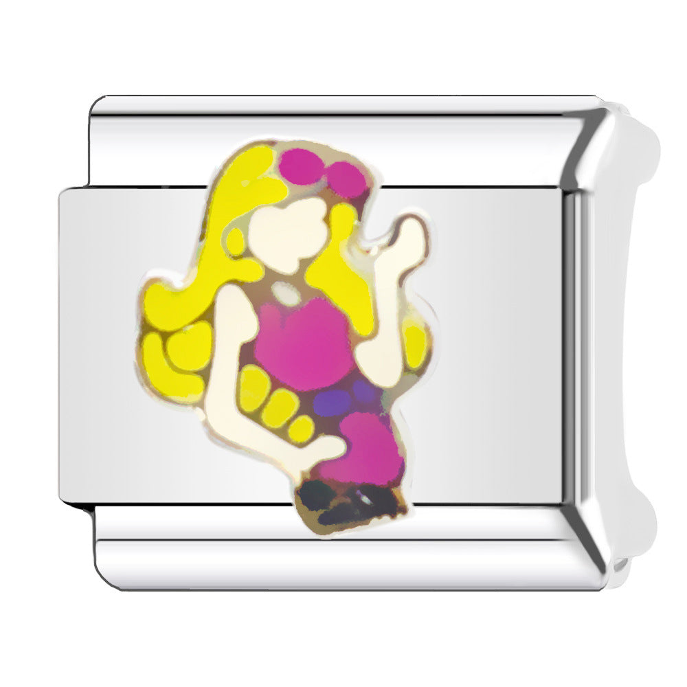 Wholesale Italian Charm Bracelet 9mm DIY  Spliced Strap  Creative Stainless Steel Composable Bracelet