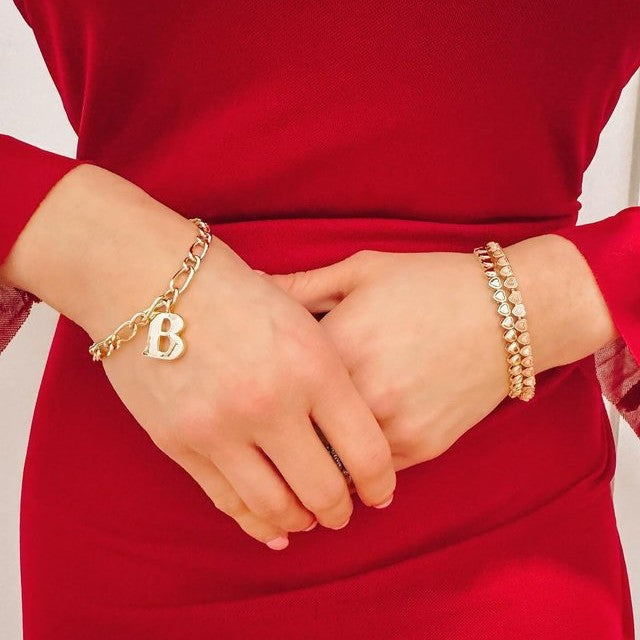 Wholesale  Fashion Trend Capital English Letters Roman Women's Bracelet