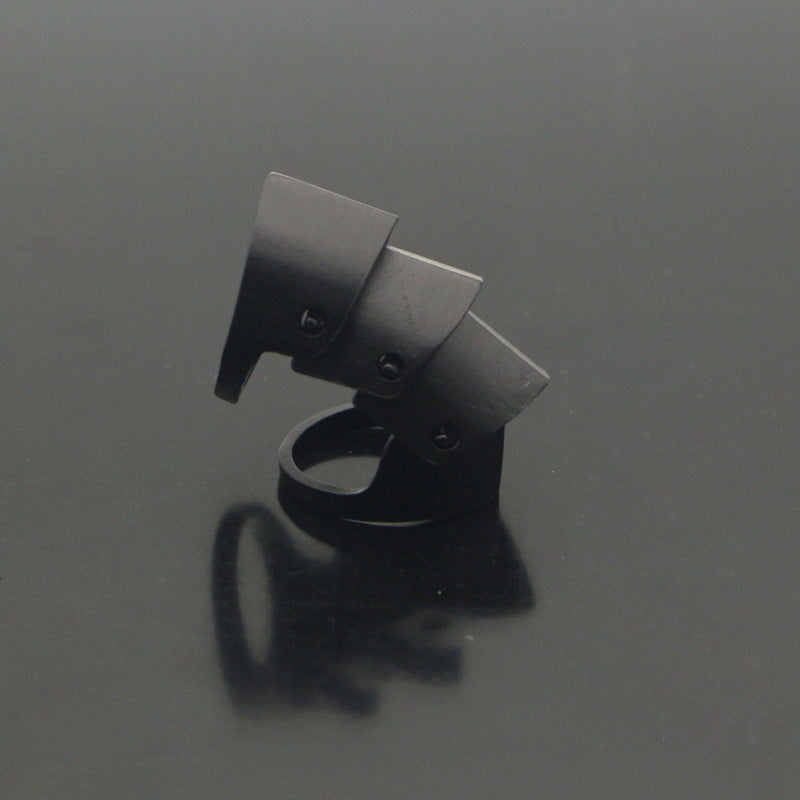 Wholesale punk style metal armor ring