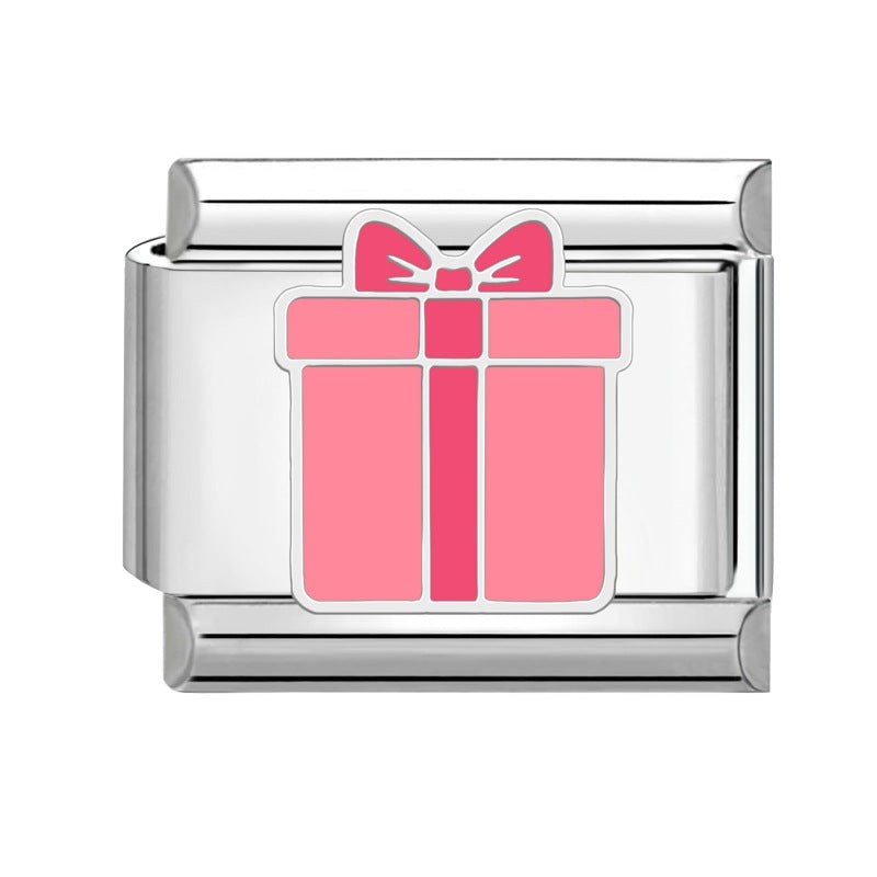 Wholesale  Italian Beaded Bracelet 9mm DIY Splicing Removable Father's Day Creative Stainless Steel Combinable Bracelet