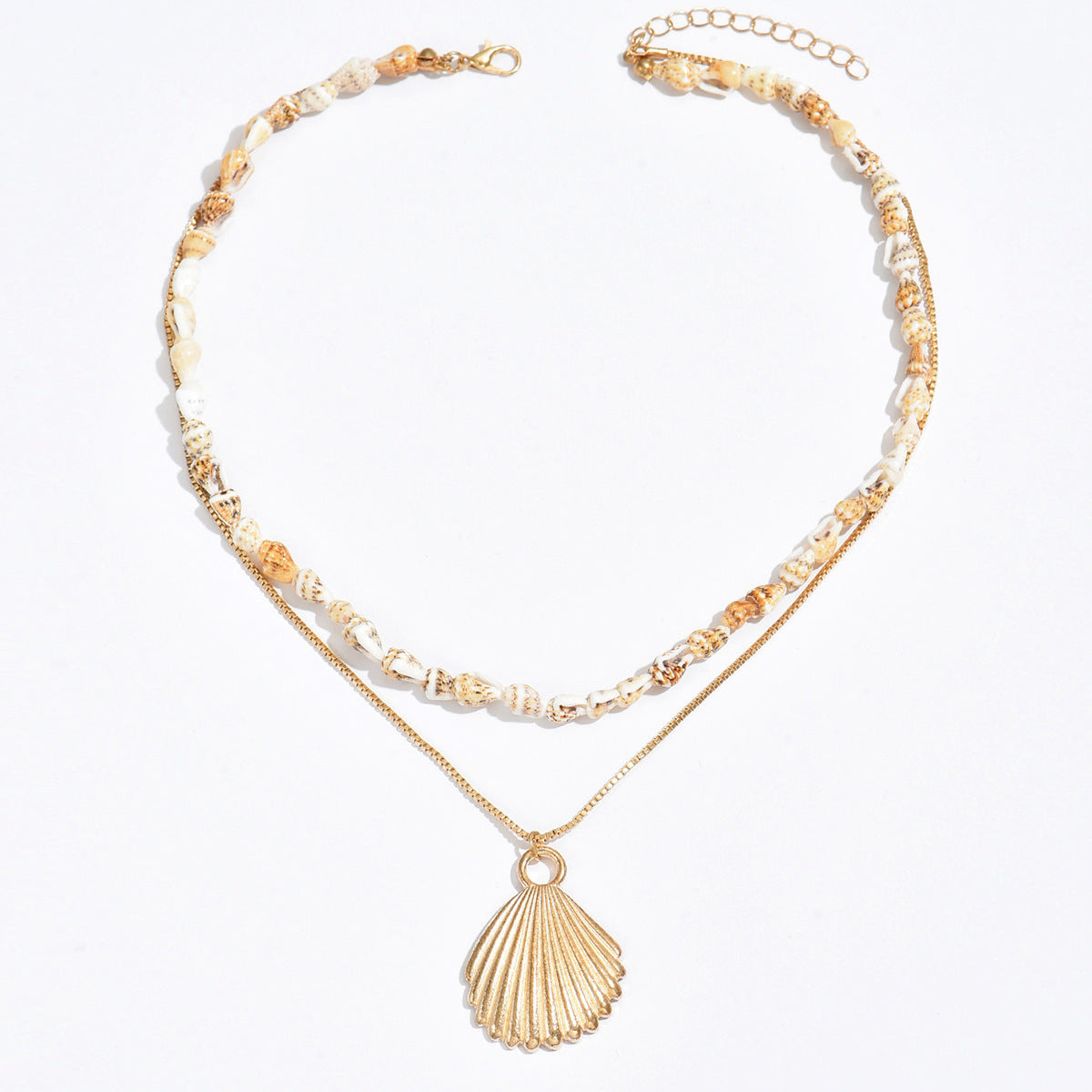 Wholesale Metal Shell Pendant Necklace