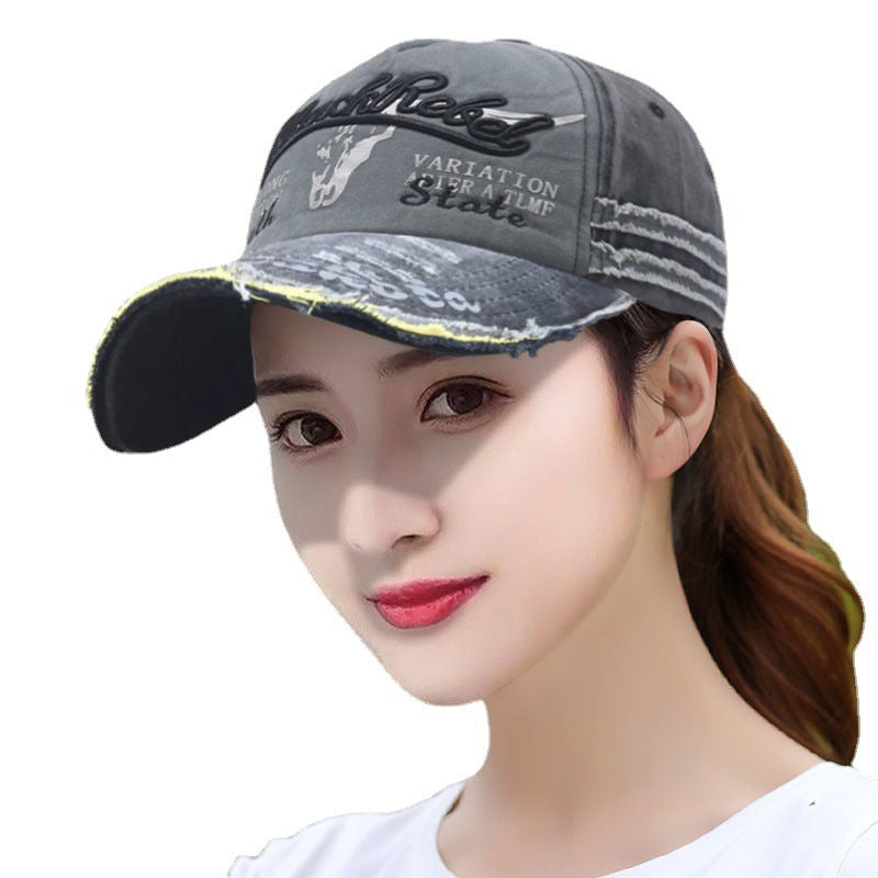 Wholesale Trendy Bull Embroidered Baseball Cap Unisex Outdoor Sun Protection Everyday Korean Style