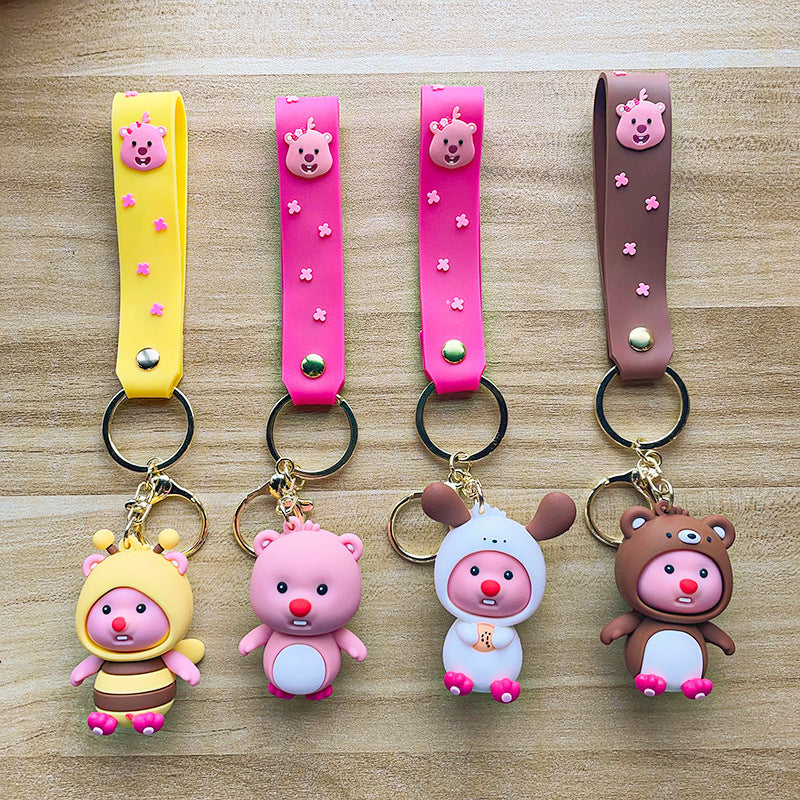 Wholesale Cartoon Cute Keychain Little Beaver Keychains Creative Keychain ACC-KC-SJ010