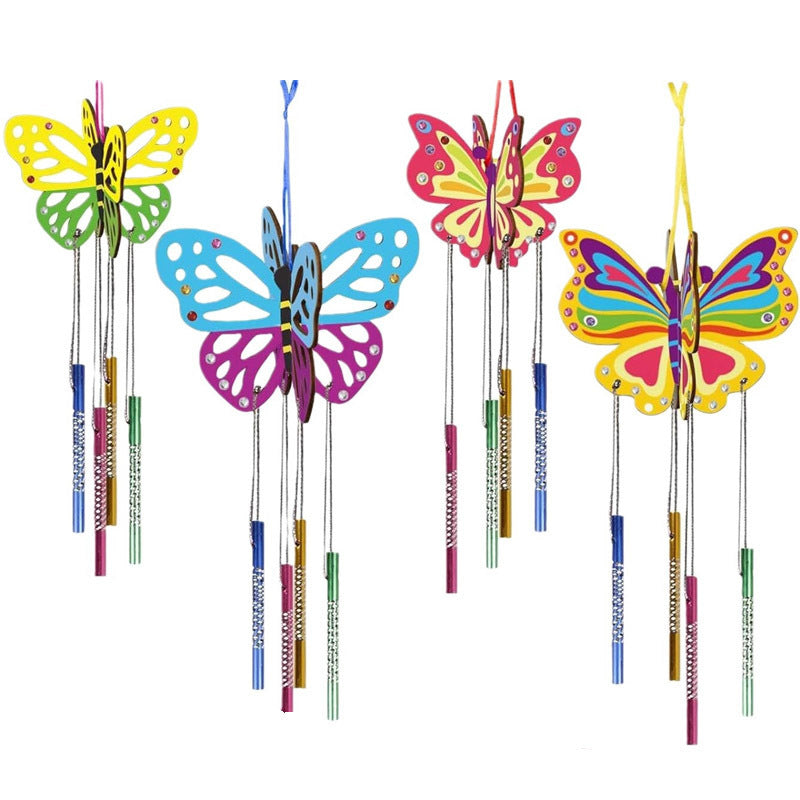 Wholesale  butterfly wind chime diy handmade material bagit