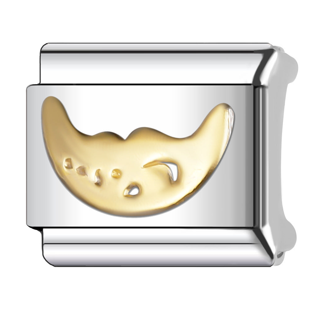 Wholesale 5pcs Italian Charm Bracelet 9mm DIY Splicing Cute Creative Stainless Steel Composable Bracelet