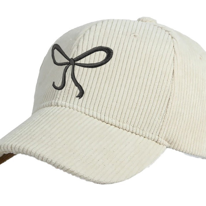 Wholesale  Corduroy Bow Baseball Cap