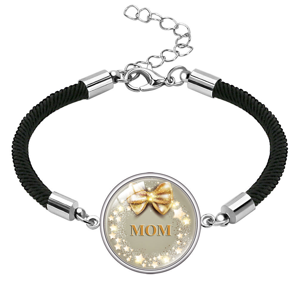 Wholesale  Mother's Day Bracelet Jewelry mom Letter Crystal Bracelet