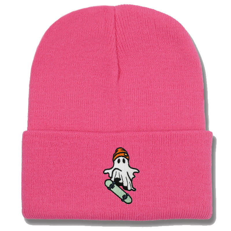 Wholesale Skateboarding Devil Embroidered Knitted Hat