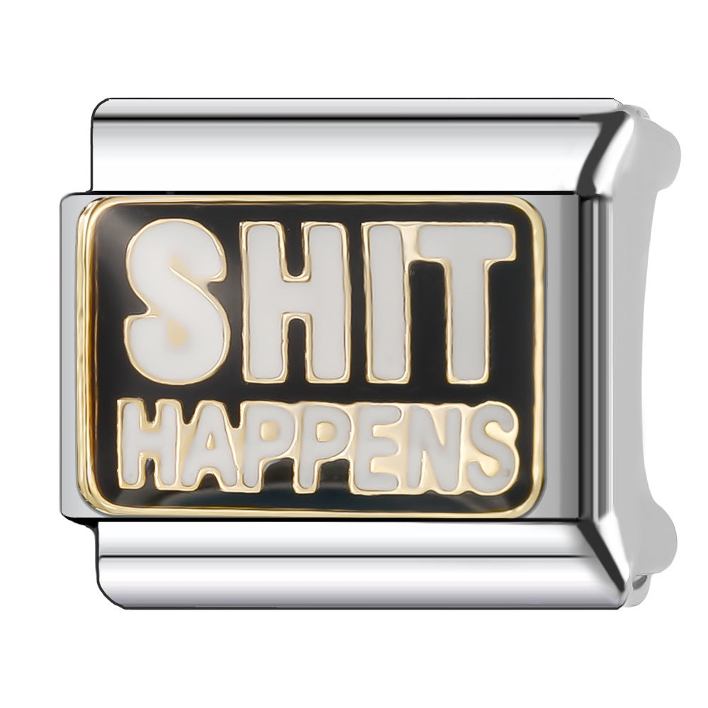 Wholesale Italian Charm Bracelet 9mm DIY Splicing Cute Creative Stainless Steel Composable Bracelet