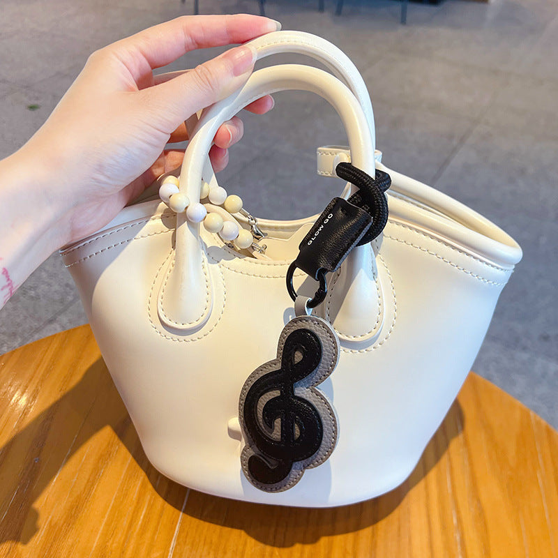 Wholesale Musical Note PU Leather Keychain Cute Couple Bag Charm Fashion Accessory Gift