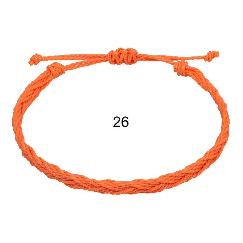 Wholesale Hand-woven rope Bohemian men' s wave bracelet