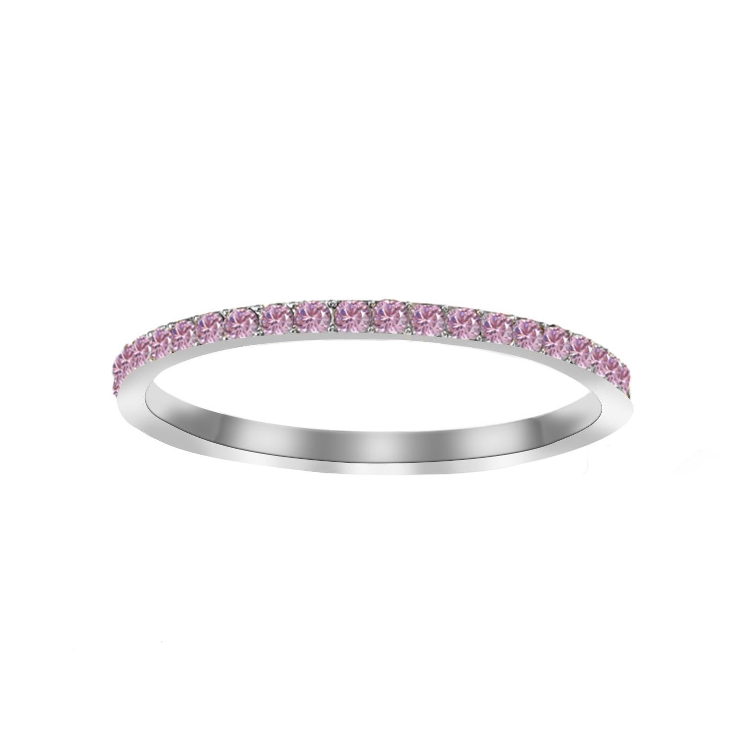 Wholesale Stainless Steel Ring with Colorful Birthstone-Colored Diamond Accents