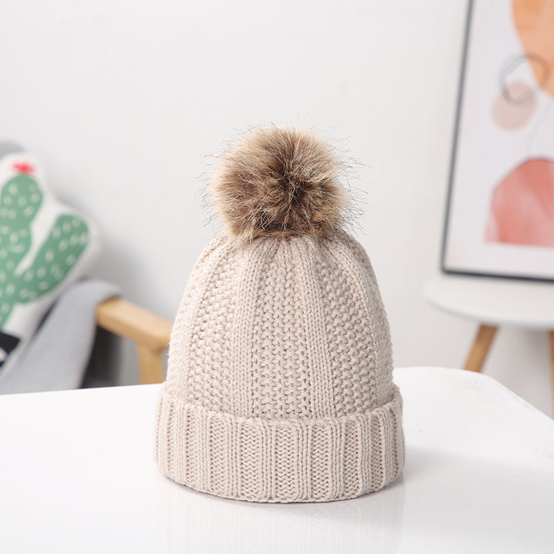 Wholesale Warm Pom Pom Knitted Hat ACC-HT-Suli005
