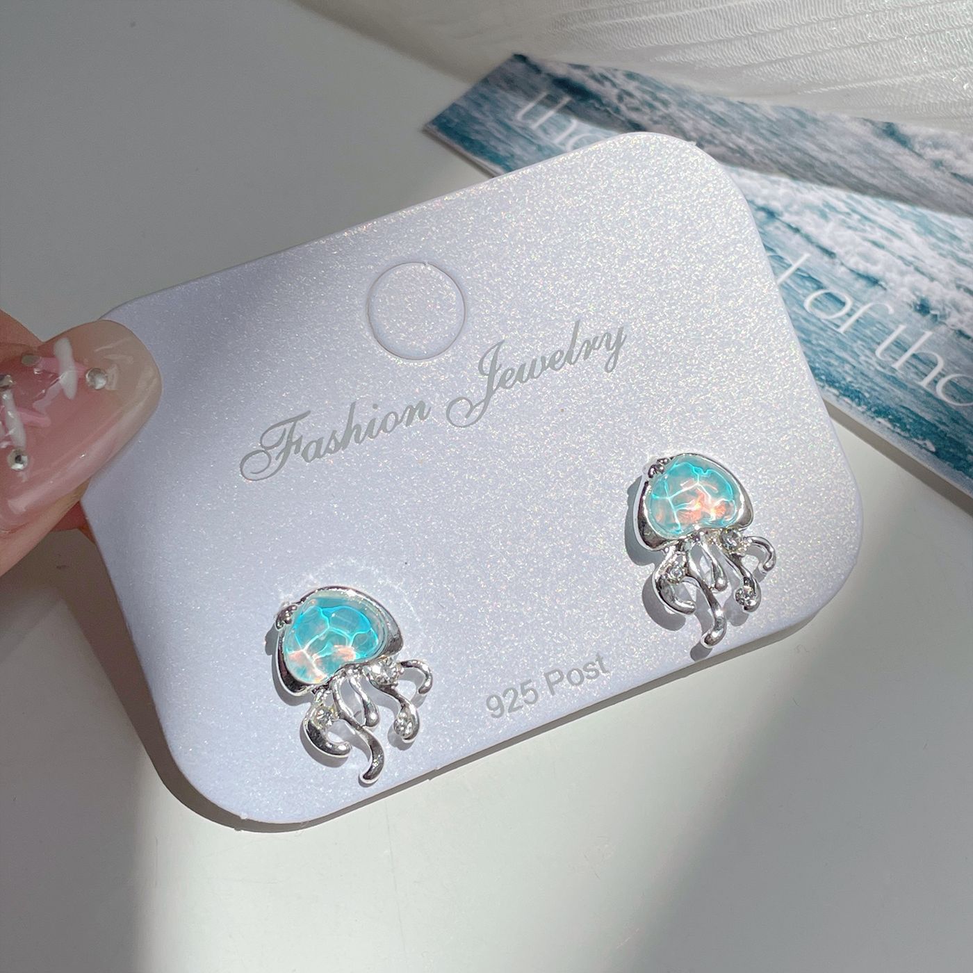 Wholesale Starfish Blue Earrings