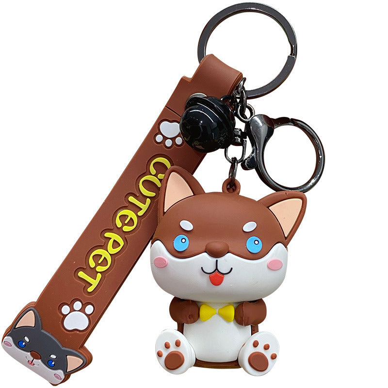 Wholesale Cartoon PVC Soft Glue Puppy Keychain Cute Keychain ACC-KC-YiDa003