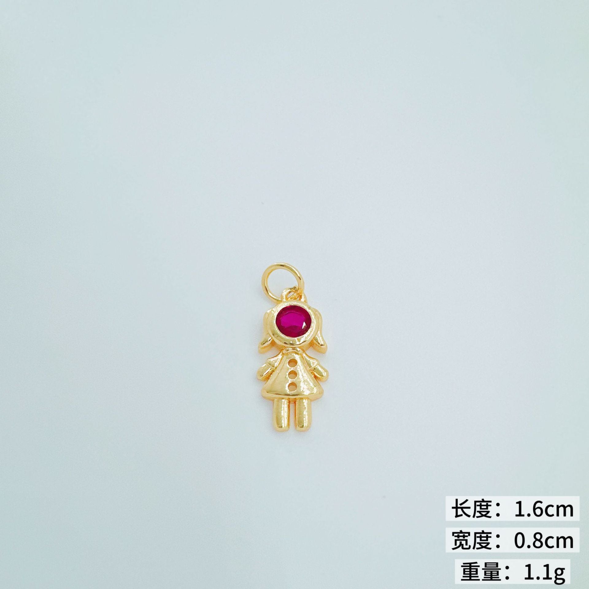 Wholesale Gold Plated Copper Cat Heart Pendant Necklace Sweet Girl Jewelry Accessory