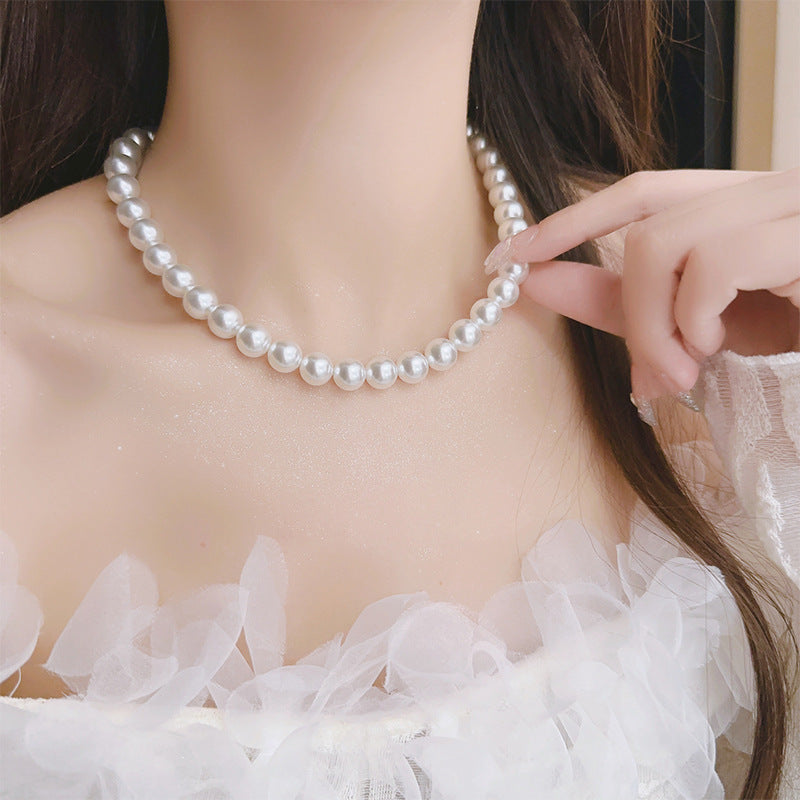 Wholesale Vintage Pearl Necklace Light Luxury Necklaces Sweater Chain ACC-NE-Miaosi014