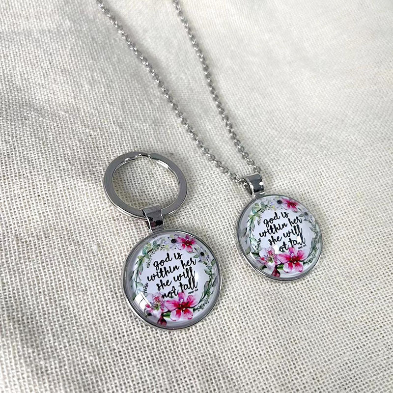 Wholesale Stainless Steel Necklace Graduation Gift Necklace Keychain ACC-NE-Yima001