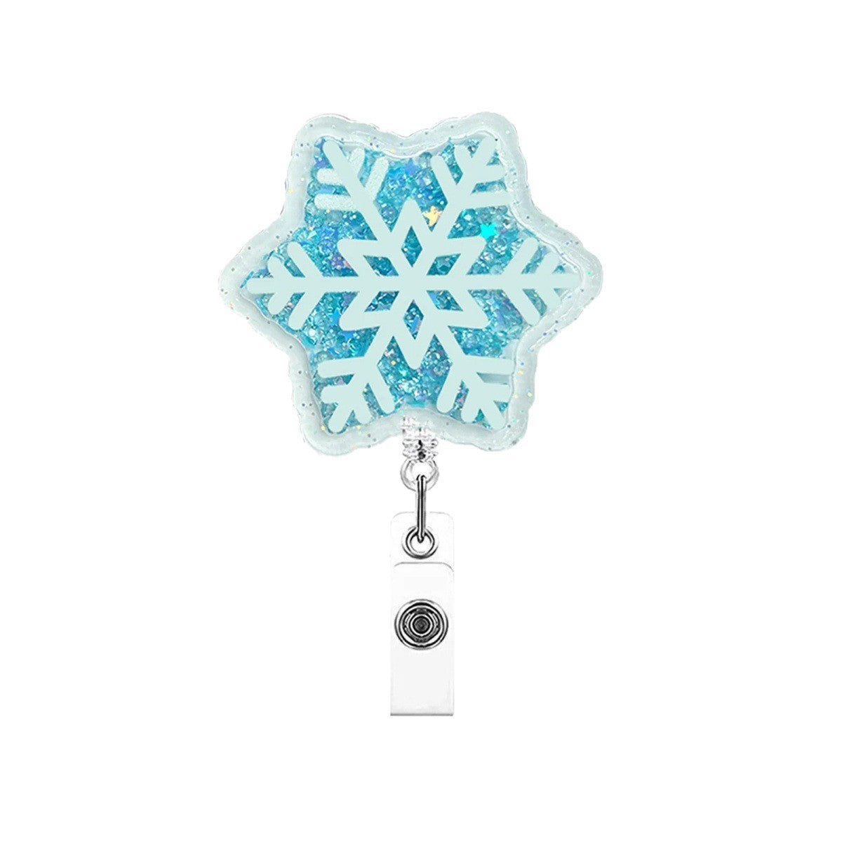 Wholesale Christmas quicksand   Badge Reels