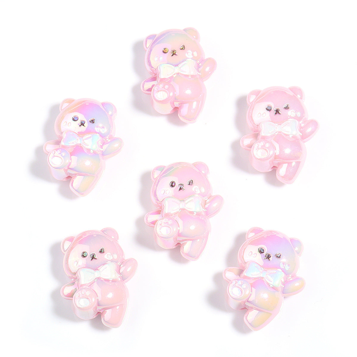 Wholesale  10pcs  Uv Cartoon Cute Colorfulful  Focal Beads DIY Bead Accessories