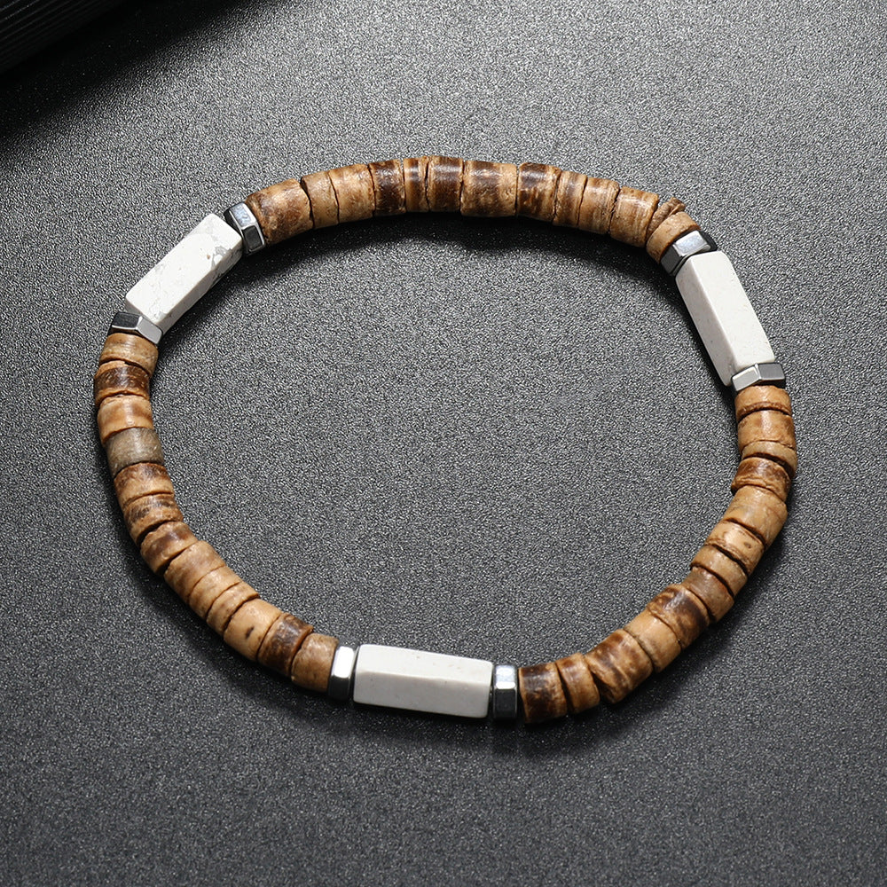 Wholesale Retro Ethnic Multi Layer nut Shell Bead Bracelet Unisex Fashion Hand Jewelry Casual Gift For Everyday Wear